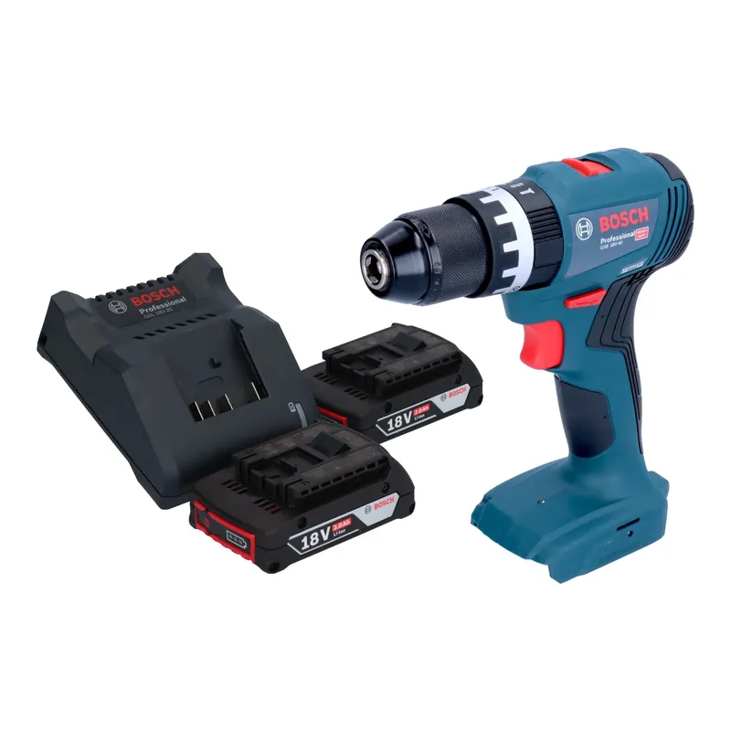 Neuheit Bosch GSB 18V-45 Professional Akku Schlagbohrschrauber 18 V 45 Nm Brushless + 2x Akku 2,0 Ah + Ladegerät