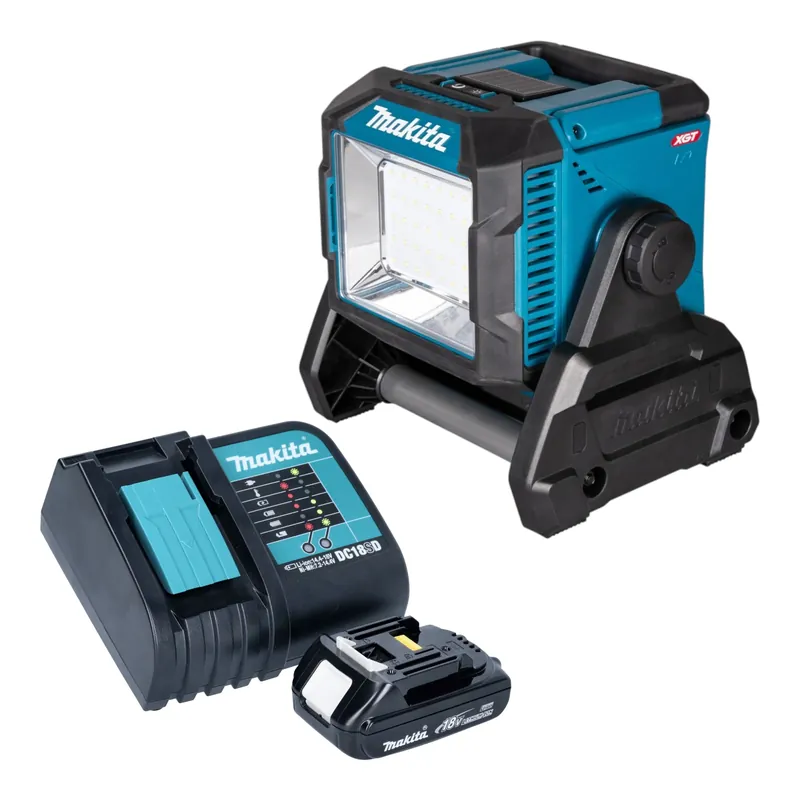 Makita ML 005 G SY1 Akku Baustellenleuchte 18 / 40 V max. 3.600 lm + 1x Akku 1,5 Ah + Ladegerät Billig