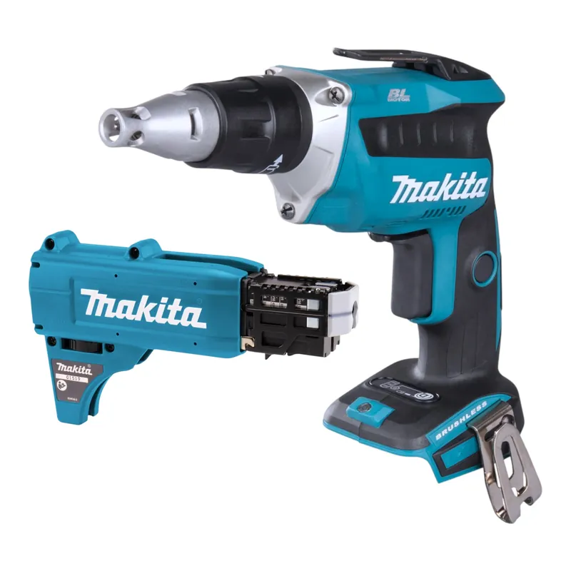 Makita DFS 452 Z Akku Trockenbauschrauber 18 V Brushless + Magazinschrauben Vorsatz - ohne Akku, ohne Ladegerät Neu