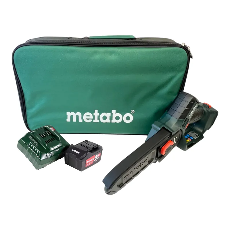Metabo MS 18 LTX 15 Akku Gehölzsäge 18 V 15 cm 5 m/s + 1x Akku 5,2 Ah + Ladegerät + Tasche Kracherpreis