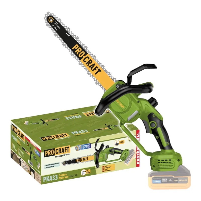Wochenendangebot Procraft PKA33-BB Akku Kettensäge 20 V 304 mm Brushless Solo - ohne Akku, ohne Ladegerät