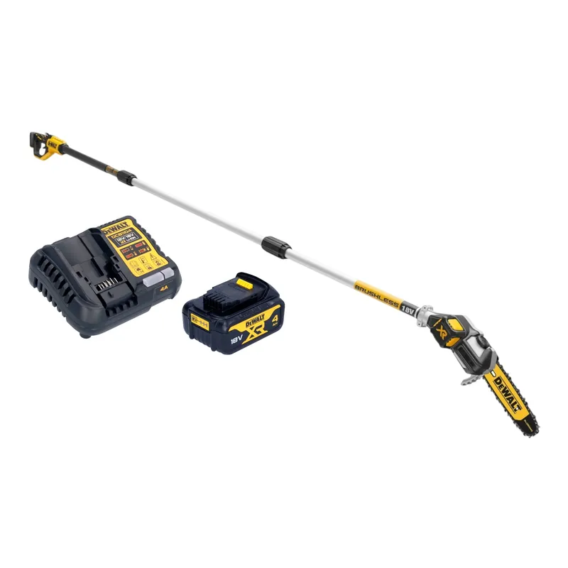 Echt DeWalt DCMPS 567 M1 Akku Hochentaster 18 V Brushless + 1x Akku 4,0 Ah + Ladegerät