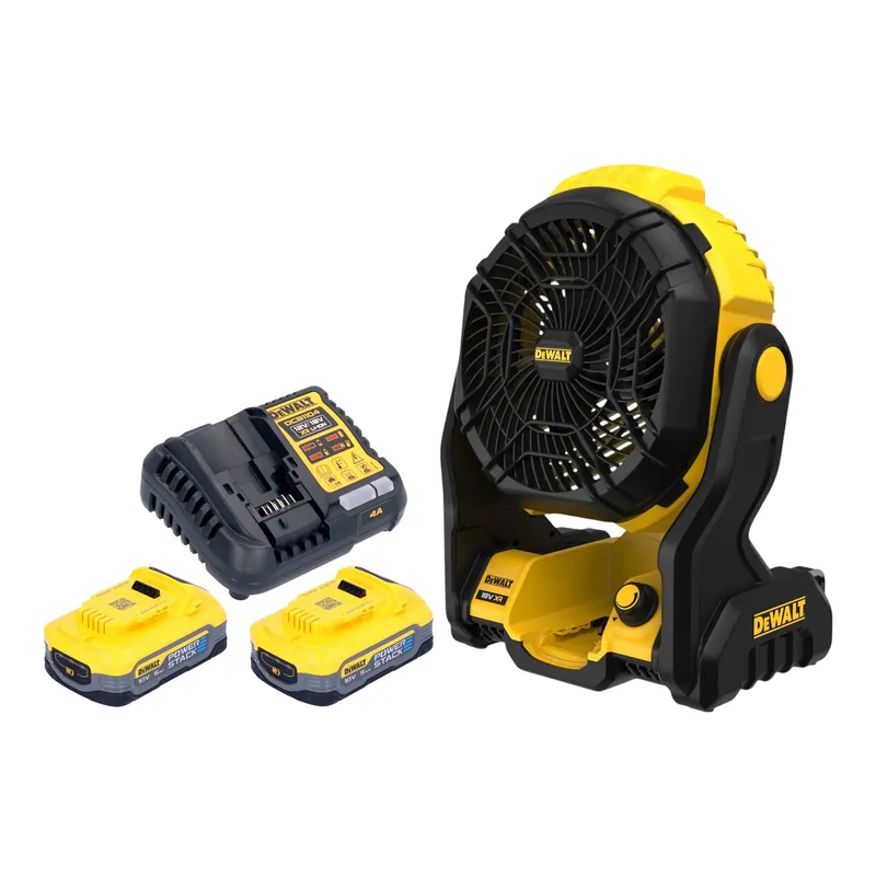 Zertifiziert DeWalt DCE 512 H2 Akku Ventilator 18 V + 2x Powerstack Akku 5,0 Ah + Ladegerät