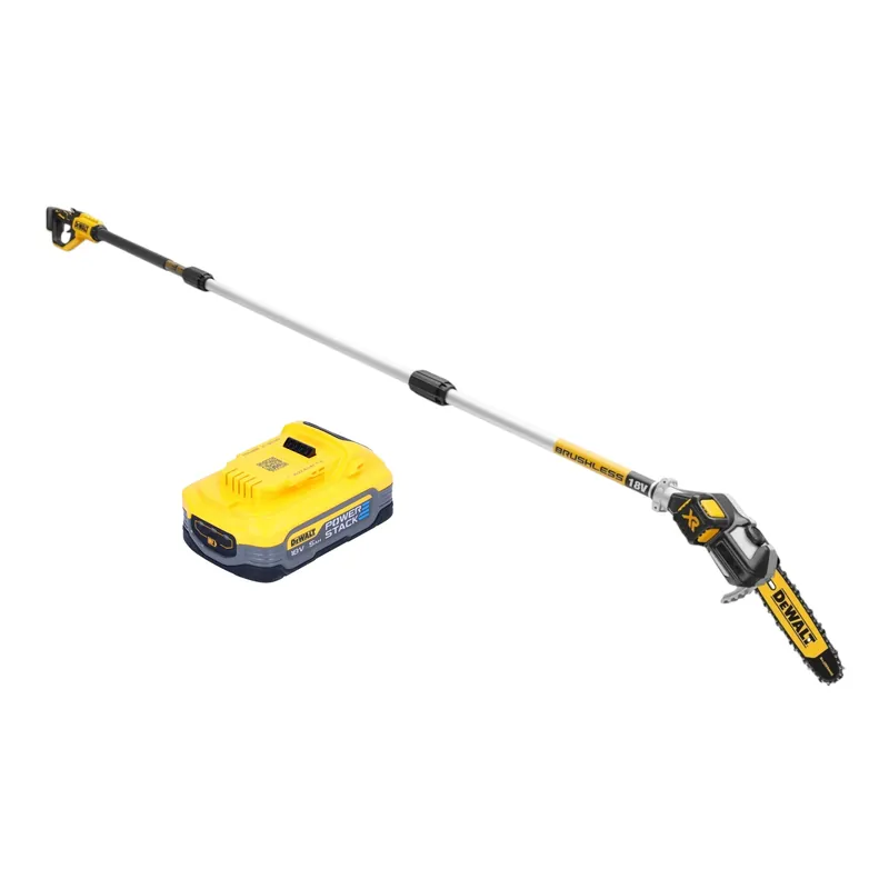 DeWalt DCMPS 567 N Akku Hochentaster 18 V Brushless + 1x Powerstack Akku 5,0 Ah - ohne Ladegerät Abverkauf