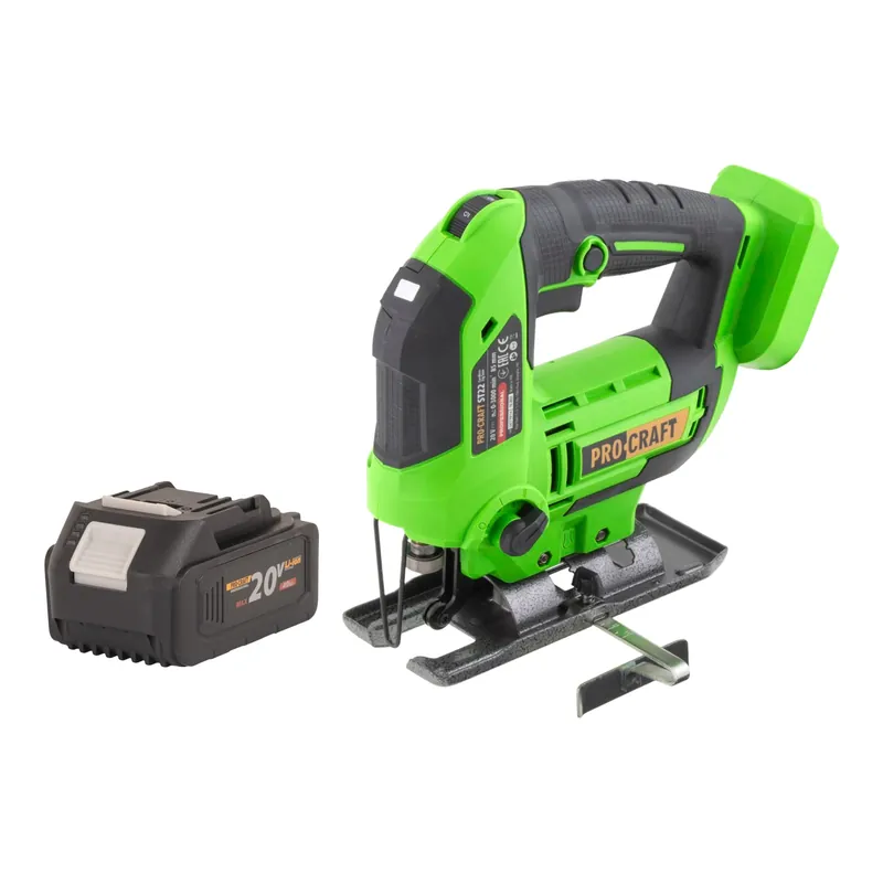 Sichere Zahlung Procraft ST22 Akku Stichsäge 20 V 80 mm Brushless + 1x Akku 4,0 Ah - ohne Ladegerät