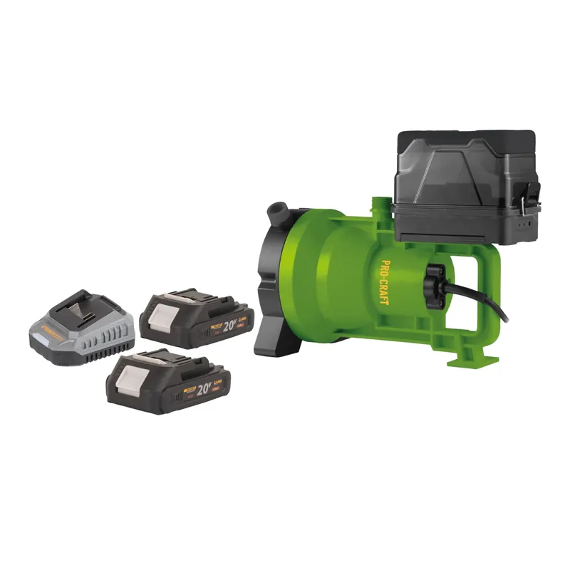 Procraft CPN21bb Akku Tauchpumpe 20 V 3200 l/h + 2x Akku 2,0 Ah + Ladegerät Neuheit