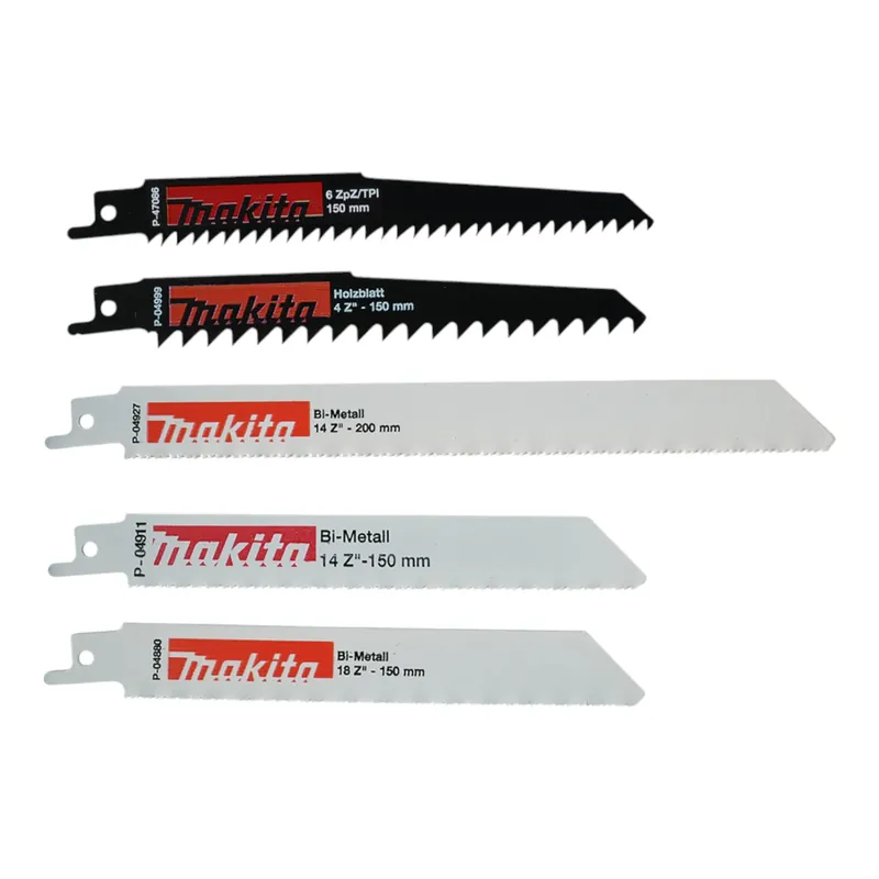 Makita Reciprosägeblatt Set 150 - 200 mm 5 tlg. ( P-83967 ) für Holz und Metall Online Kaufen