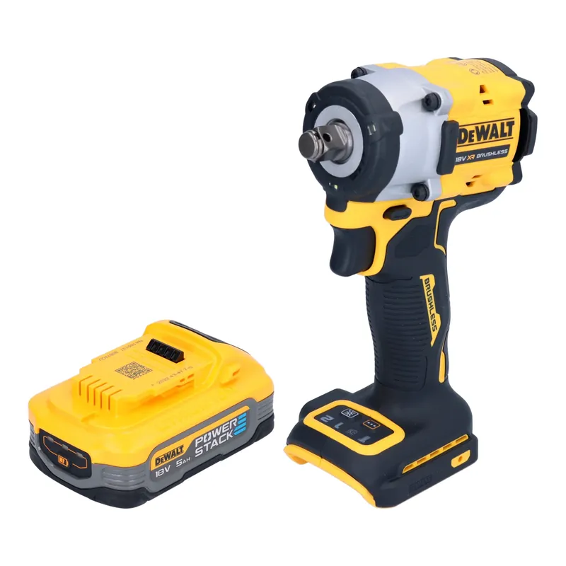 DeWalt DCF 921 N Akku Schlagschrauber 18 V 400 Nm 1/2" Brushless + 1x Powerstack Akku 5,0 Ah - ohne Ladegerät Highlight