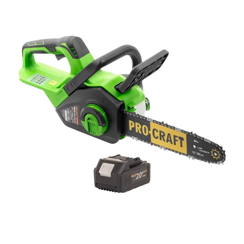 Procraft PKA38 Akku Kettensäge 20 V 304 mm Brushless + 1x Akku 4,0 Ah - ohne Ladegerät Begrenztes Angebot
