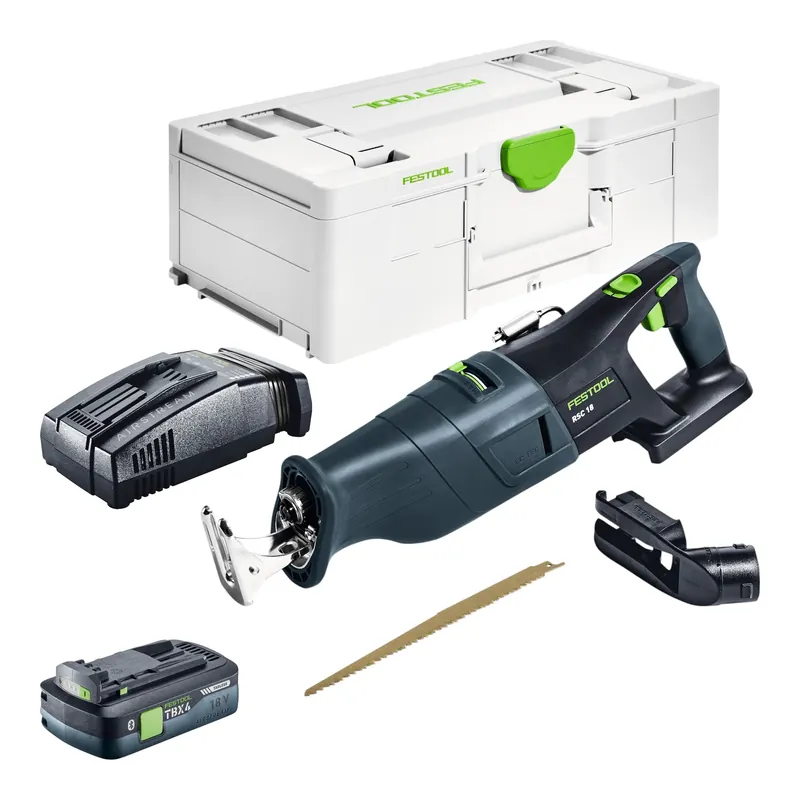 Festool RSC 18 EB-Basic Akku Säbelsäge 18 V Brushless + 1x Akku 4,0 Ah + Schnellladegerät + Systainer Versand Am Gleichen Tag