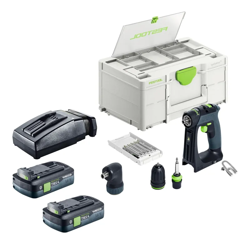 Neue Ware Festool CXS 18-Basic-Set Akku Bohrschrauber 18 V 40 Nm Brushless + 2x Akku 4,0 Ah + Ladegerät + Systainer