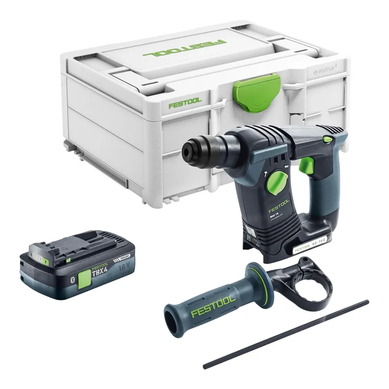 Meistverkauft Festool BHC 18-Basic Akku Bohrhammer 18 V 1,8 J SDS Plus Brushless + 1x Akku 4,0 Ah + Systainer - ohne Ladegerät