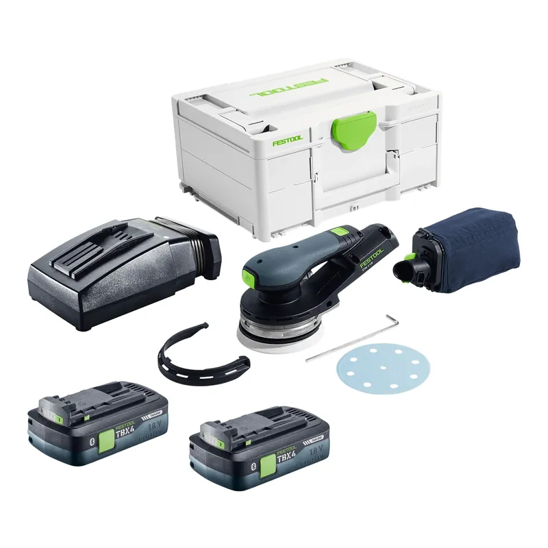 Beliebt Festool ETSC 2 125-Basic Akku Exzenterschleifer 18 V 125 mm Brushless + 2x Akku 4,0 Ah + Ladegerät + Systainer