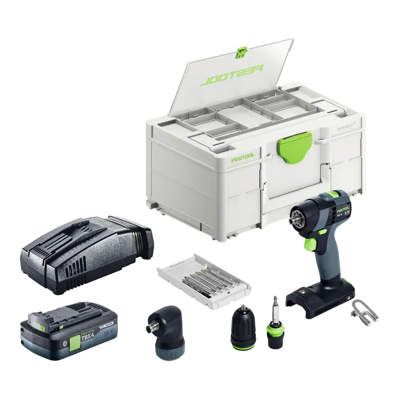 Jetzt Kaufen Festool TXS 18-Basic-Set Akku Bohrschrauber 18 V 40 Nm Brushless + 1x Akku 4,0 Ah + Schnellladegerät + Systainer