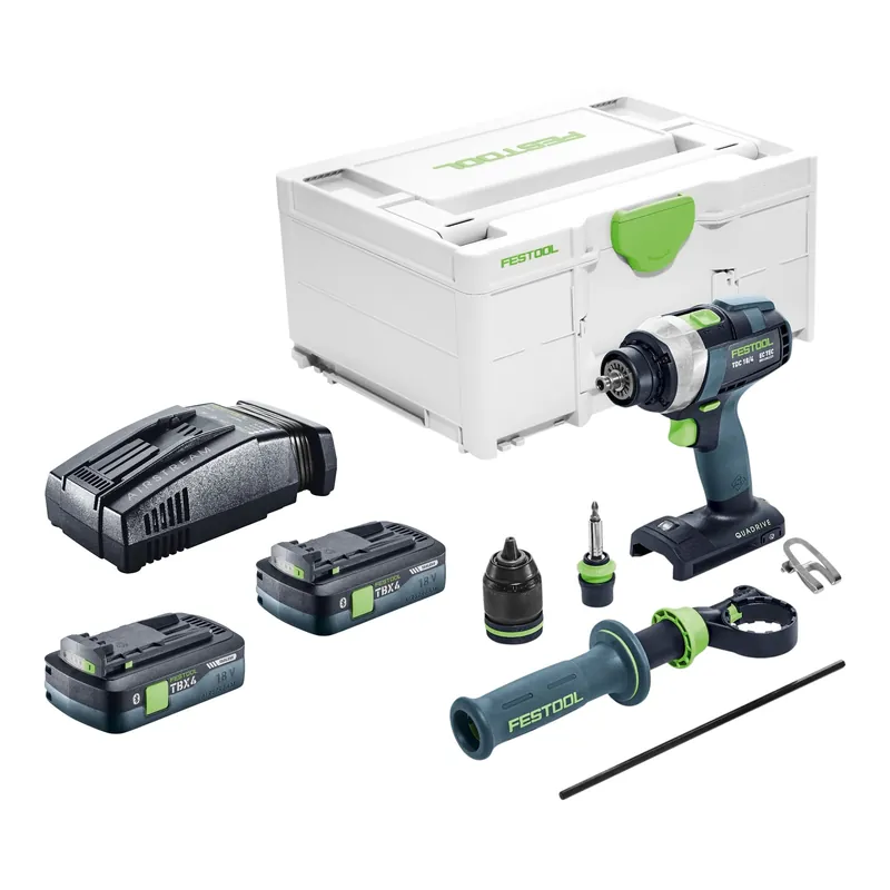 Günstig Festool TDC 18/4-Basic Akku Bohrschrauber 18 V 75 Nm Brushless + 2x Akku 4,0 Ah + Schnellladegerät + Systainer