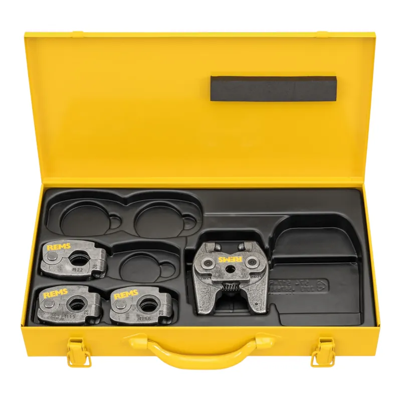 Must-Have REMS S Set M 15+18+22 Mini Z8 Pressring Set 4 tlg. im Stahlblechkasten ( 574614 R )