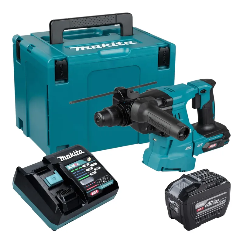Makita HR 011 GE101 Akku Kombihammer 40 V max. 3,3 J SDS plus Brushless + 1x Akku 8,0 Ah + Ladegerät + Makpac Abverkauf