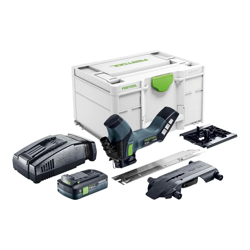 Zertifiziert Festool ISC 240 EB-Basic Akku Dämmstoffsäge 18 V 240 mm + 1x Akku 4,0 Ah + Schnellladegerät + Systainer