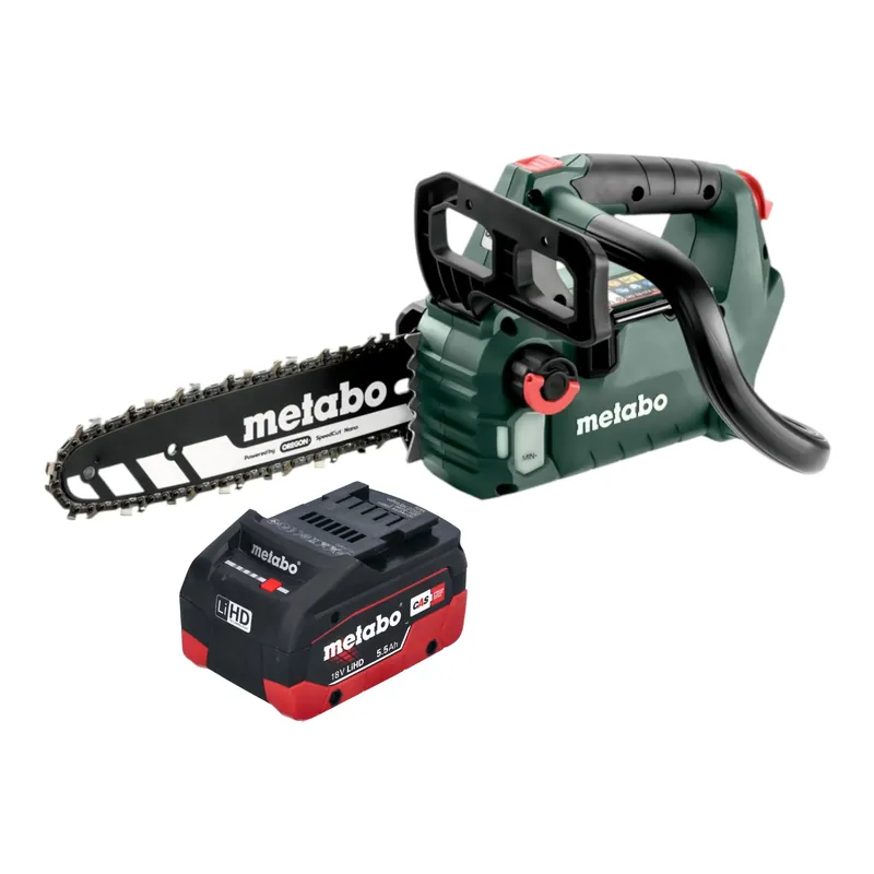 Metabo MS 18 LTX BL 25 Akku Kettensäge 18 V 25 cm Brushless + 1x LiHD Akku 5,5 Ah - ohne Ladegerät Echt