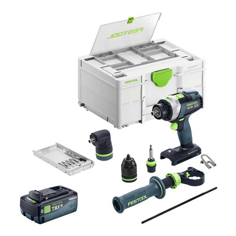 Festool TPC 18/4-Basic-Set Akku Schlagbohrschrauber 18 V 75 Nm Brushless + 1x Akku 8,0 Ah + Systainer - ohne Ladegerät Finale Aktion