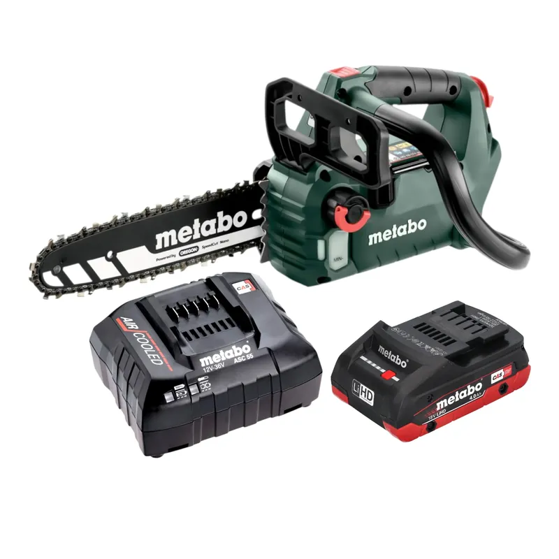 Preisknaller Metabo MS 18 LTX BL 25 Akku Kettensäge 18 V 25 cm Brushless + 1x LiHD Akku 4,0 Ah + Ladegerät