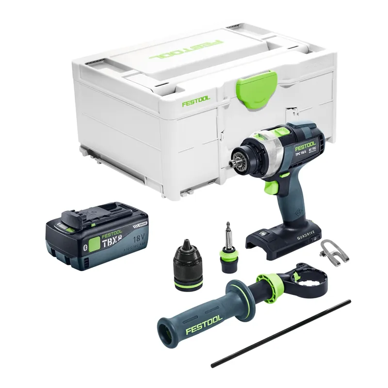Direkt Vom Hersteller Festool TPC 18/4-Basic Akku Schlagbohrschrauber 18 V 75 Nm Brushless + 1x Akku 8,0 Ah + Systainer - ohne Ladegerät