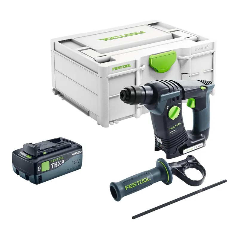 Jetzt Kaufen Festool BHC 18-Basic Akku Bohrhammer 18 V 1,8 J SDS Plus Brushless + 1x Akku 8,0 Ah + Systainer - ohne Ladegerät