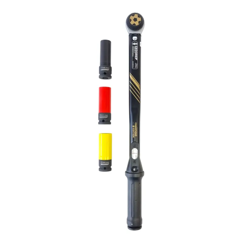 Bestpreis Gedore TORCOFIX K 1/2" 40-200 Nm Champions-Edition Drehmomentschlüssel ( 3549984 ) + 3x Kraftschraubereinsatz