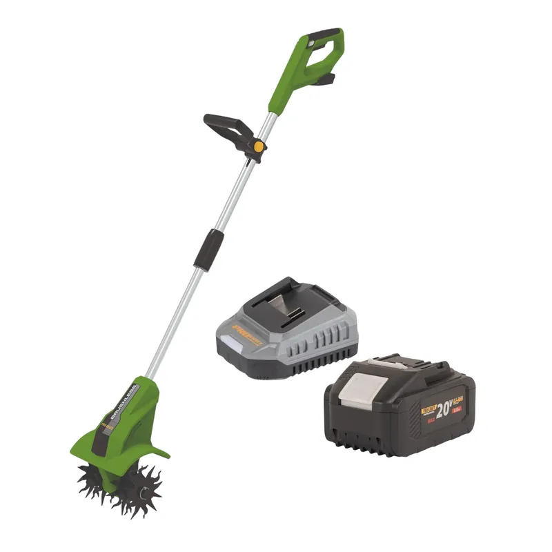 Procraft CT20bb Akku Kultivator 20 V 224 mm Brushless + 1x Akku 8,0 Ah + Ladegerät Echt