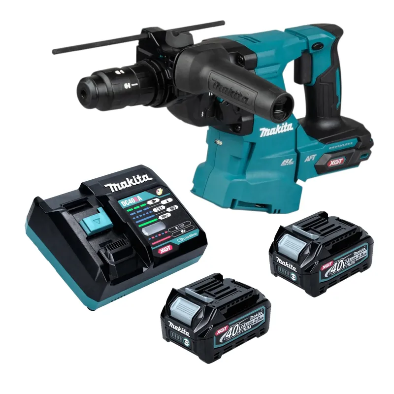 Top-Preis Makita HR 012 GD201 Akku Kombihammer 40 V max. 3,3 J SDS plus Brushless + 2x Akku 2,5 Ah + Ladegerät