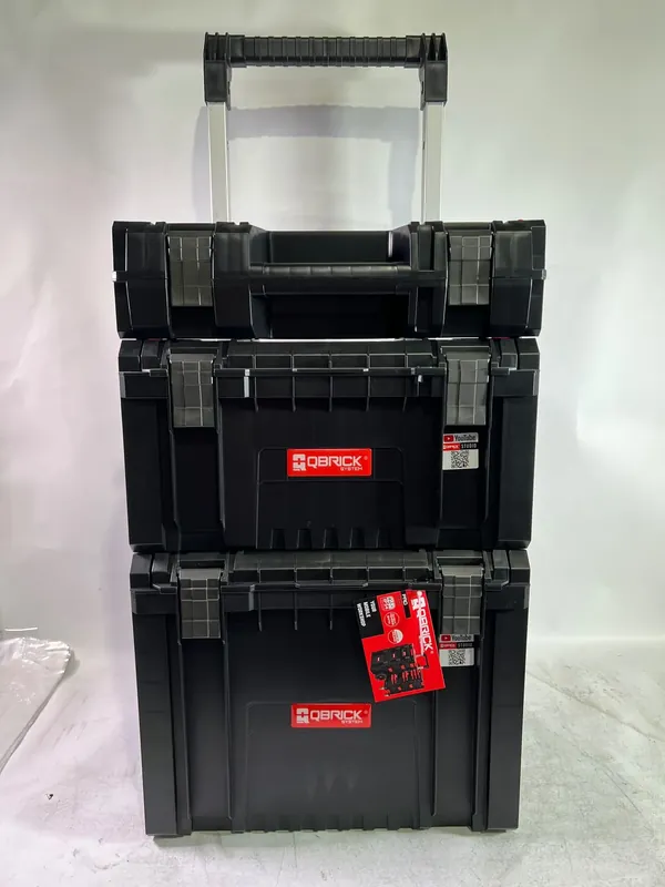 Qbrick System PRO Set 1 2.0 Plus Werkzeugwagen Set + PRO Toolcase + PRO Toolbox + PRO Cart 490 x 400 x 750 mm - Beschädigt Echt