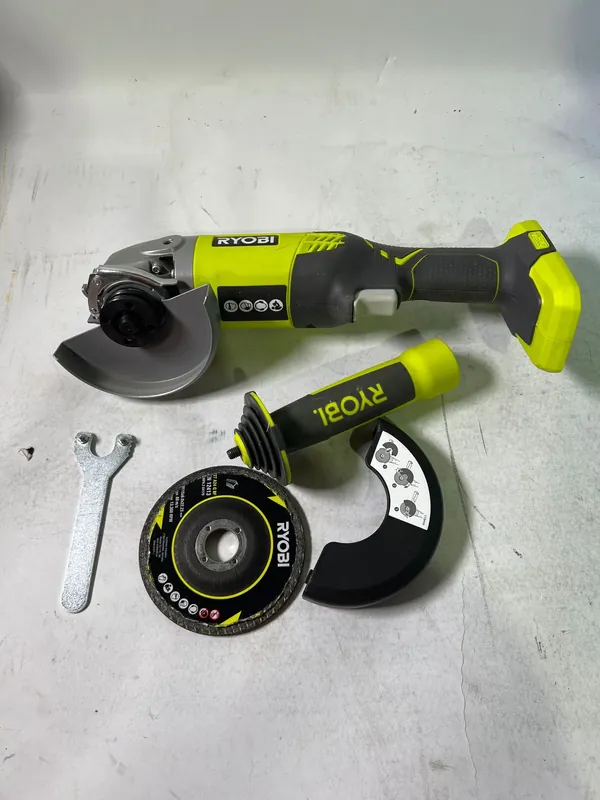 RYOBI R18AG-0 Akku Winkelschleifer 18 V ONE+ 115 mm Solo ( 5133001903 ) - ohne Akku, ohne Ladegerät - Leicht Gebraucht Sofort Bestellen