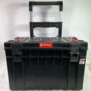 Sofort Bestellen Qbrick System ONE Cart 2.0 Trolley 641 x 485 x 660 mm 52 l IP66 100 kg belastbar stapelbar mit Doppelteleskopgriff aus Aluminium - Beschädigt
