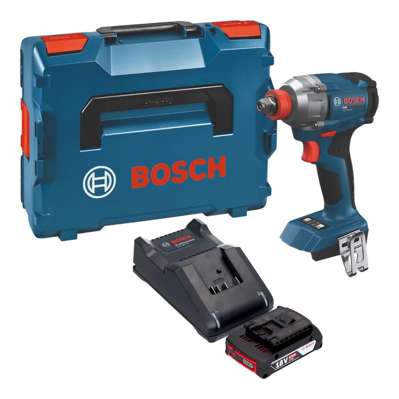Sichere Zahlung Bosch GDX 18V-285 Professional Akku Drehschlagschrauber 18 V 285 Nm + 1x Akku 2,0 Ah + Ladegerät + L-Boxx