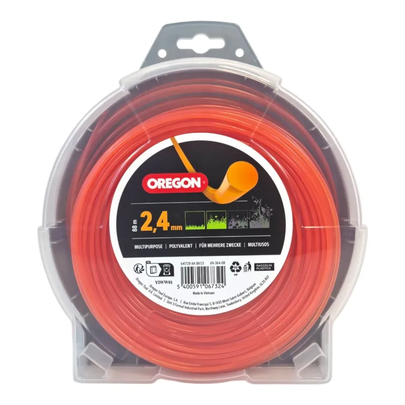 Oregon Trimmerfaden Nylon Rund 2,4 mm x 88 m ( 69-364-OR ) Top-Preis