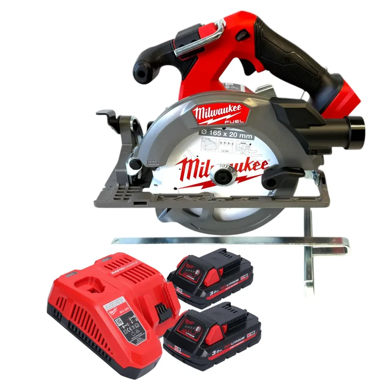 Milwaukee M18 FCS552-302 Akku Handkreissäge 18 V 165 mm Brushless + 2x Akku 3,0 Ah + Ladegerät Knallerangebot