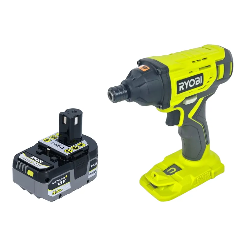 Billig RYOBI R18ID2-0 Akku Schlagschrauber 18 V 200 Nm 1/4" + 1x Akku 5,0 Ah - ohne Ladegerät