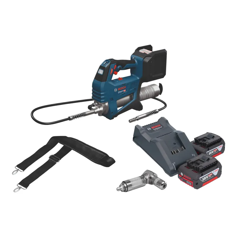 Rabatt Bosch GFP 18V-10 Akku Fettpresse 18 V 10000 psi + 2x Akku 4,0 Ah + Ladegerät