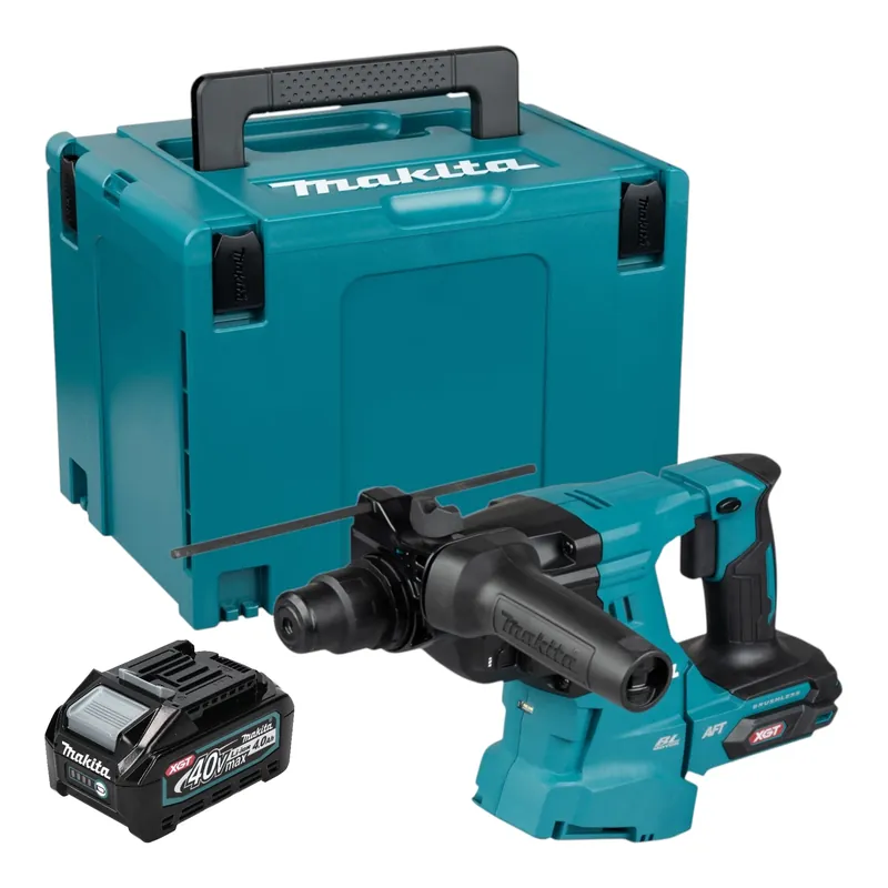 Finale Aktion Makita HR 011 GM101 Akku Kombihammer 40 V max. 3,3 J SDS plus Brushless + 1x Akku 4,0 Ah + Makpac - ohne Ladegerät