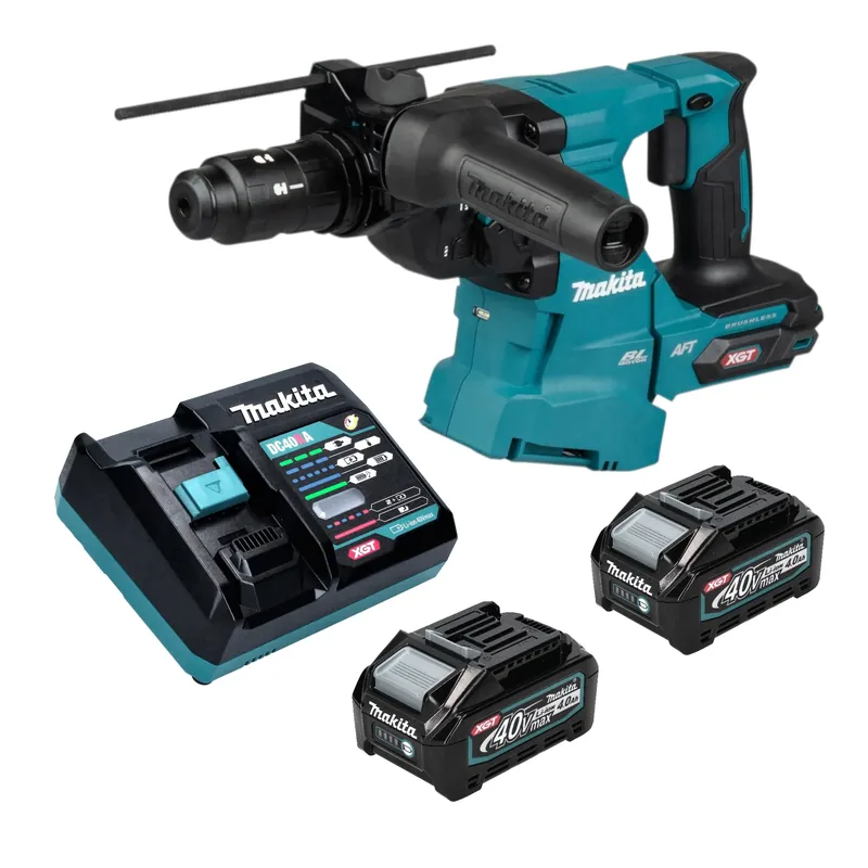 Makita HR 012 GM201 Akku Kombihammer 40 V max. 3,3 J SDS plus Brushless + 2x Akku 4,0 Ah + Ladegerät Schneller Versand