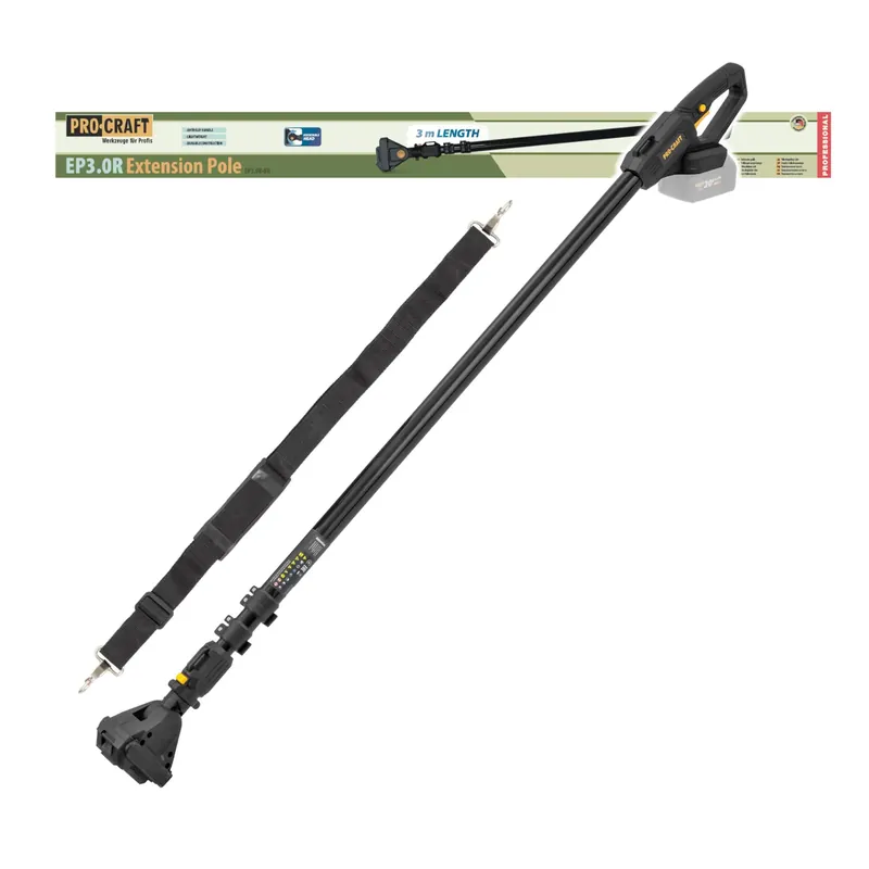 Knallerangebot Procraft EP3.0R Teleskop Verlängerung Aufsatz 1,2 – 3,0 m drehbar für Kettensäge