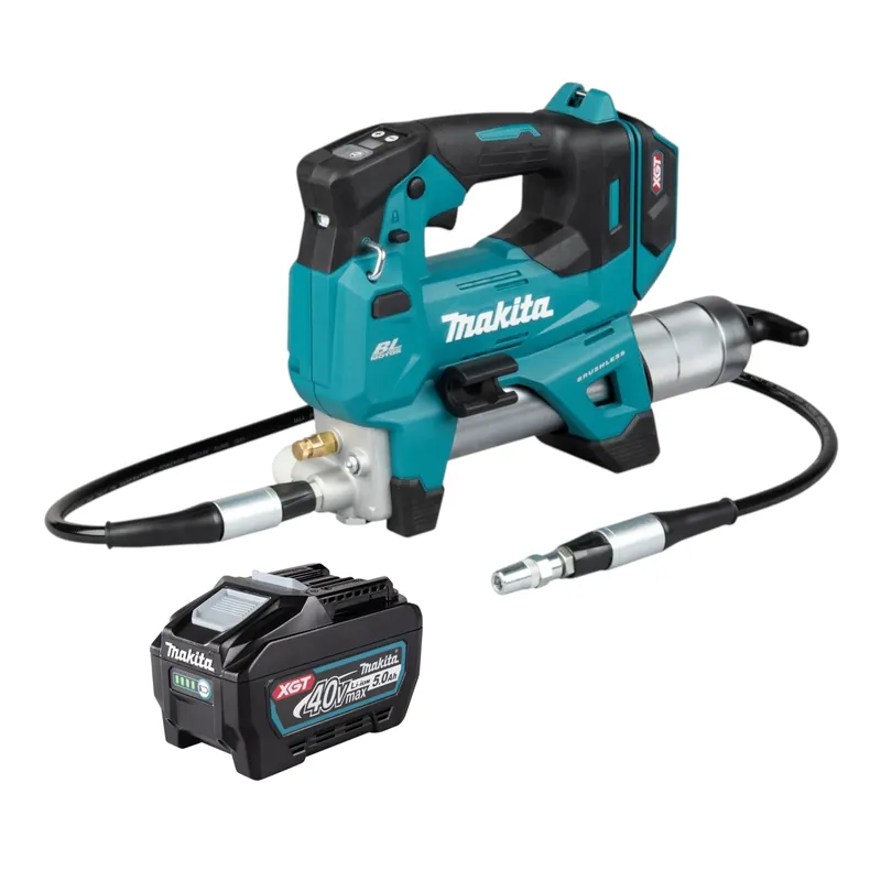 Makita GP 001 GT1 Akku Fettpresse 40 V max. 690 bar Brushless + 1x Akku 5,0 Ah - ohne Ladegerät Schnäppchen