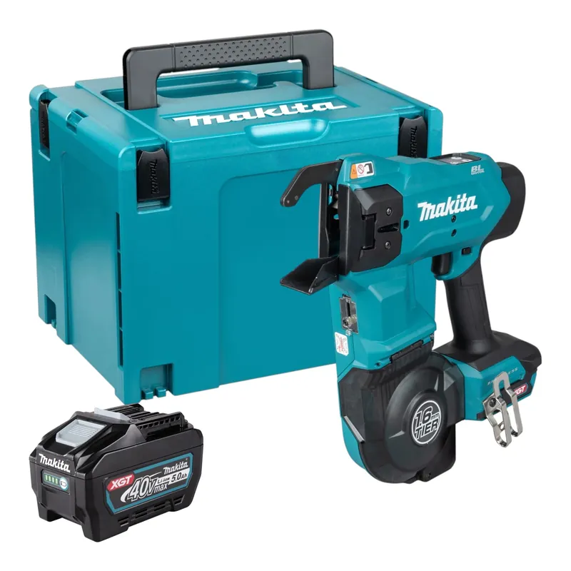 Makita TR 001 GT1 Akku Bewehrungsverbinder 40 V max. 1,6 mm Brushless + 1x Akku 5,0 Ah + Makpac - ohne Ladegerät Abverkauf