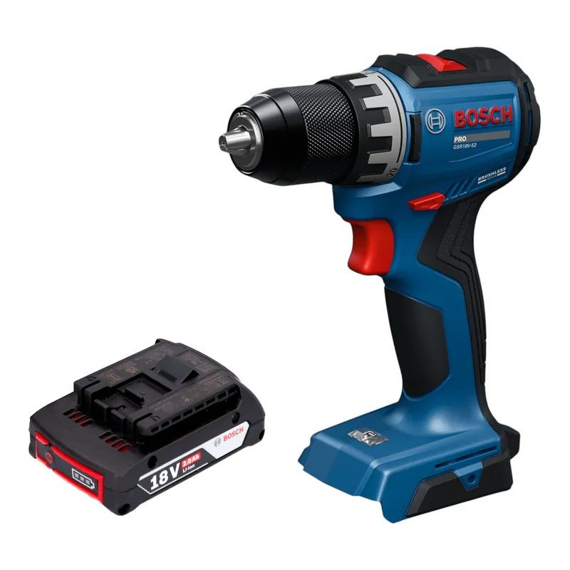 Bosch GSR 18V-52 Professional Akku Bohrschrauber 18 V 70 Nm Brushless + 1x Akku 2,0 Ah - ohne Ladegerät Angebot