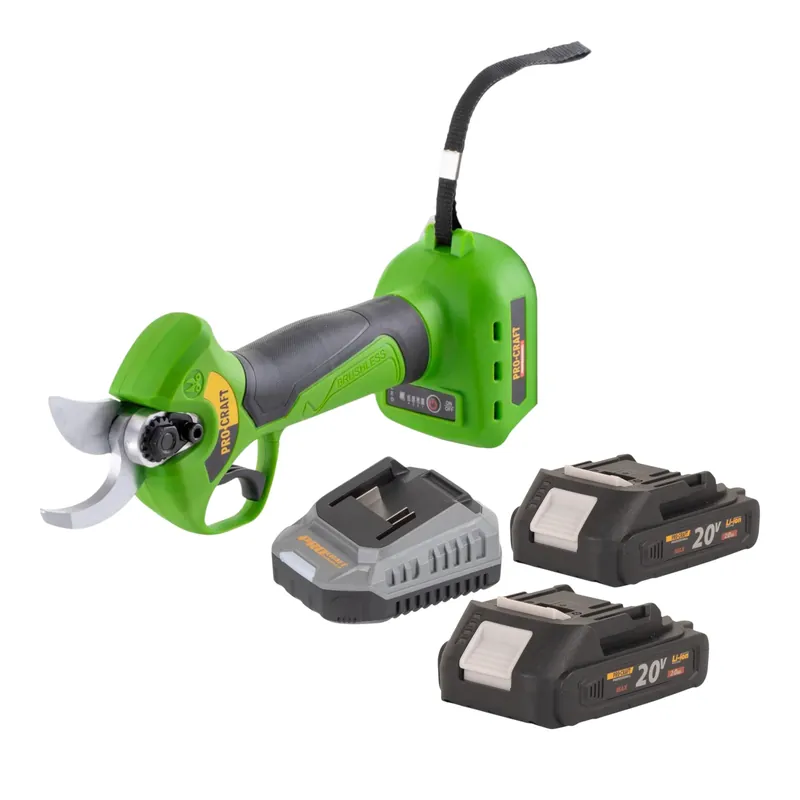 Procraft ES28Li bb Akku Astschere Gartenschere 20 V 25 mm + 2x Akku 2,0 Ah + Ladegerät Begrenztes Angebot
