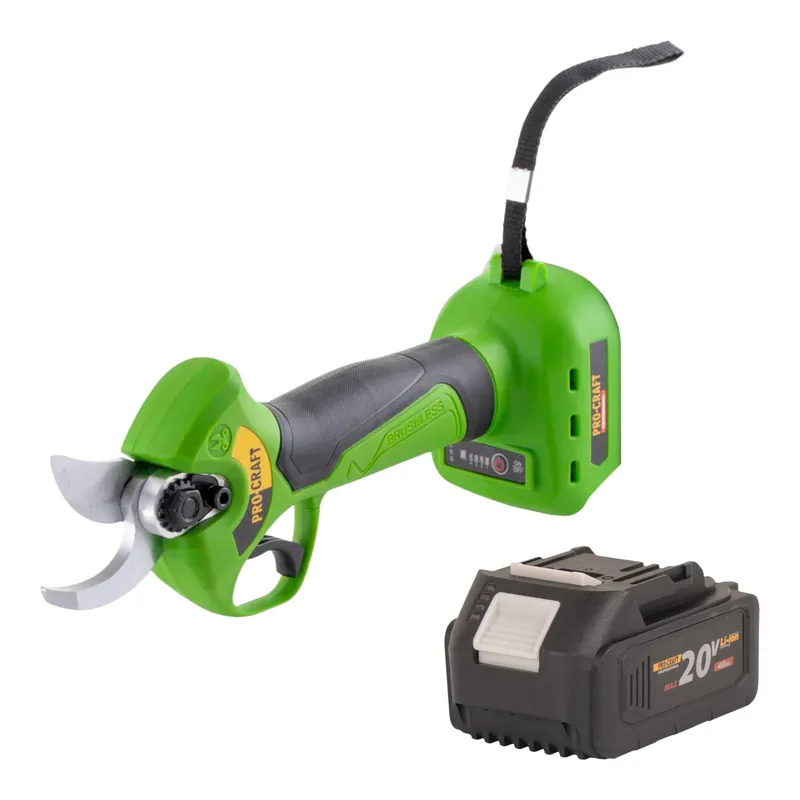 Procraft ES28Li bb Akku Astschere Gartenschere 20 V 25 mm + 1x Akku 4,0 Ah - ohne Ladegerät Echt