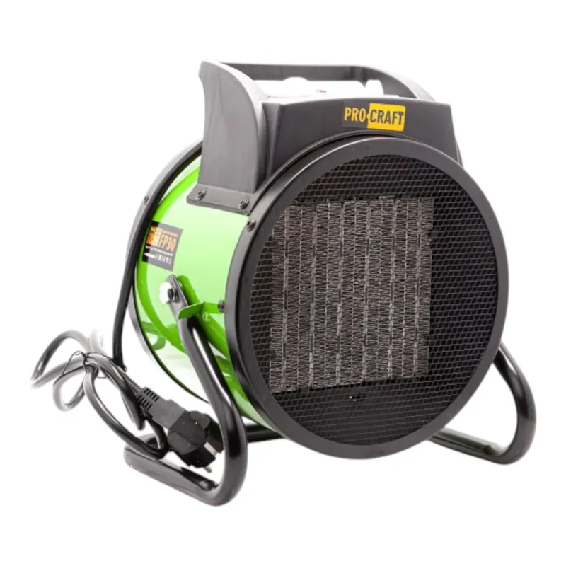 Bestseller Procraft FP30 Elektro Heizlüfter Heizgerät Heizung 3 kW 3 Leistungsstufen 25/1500/3000 W für Werkstatt, Keller, Baustelle etc. inkl. Überhitzungsschutz