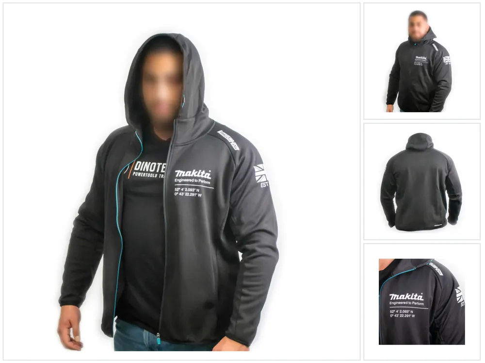 Makita Kapuze / Hoodie Jacke XXL Polyester Arbeit und Freizeit ( 98P1818-XXL ) Knallerangebot