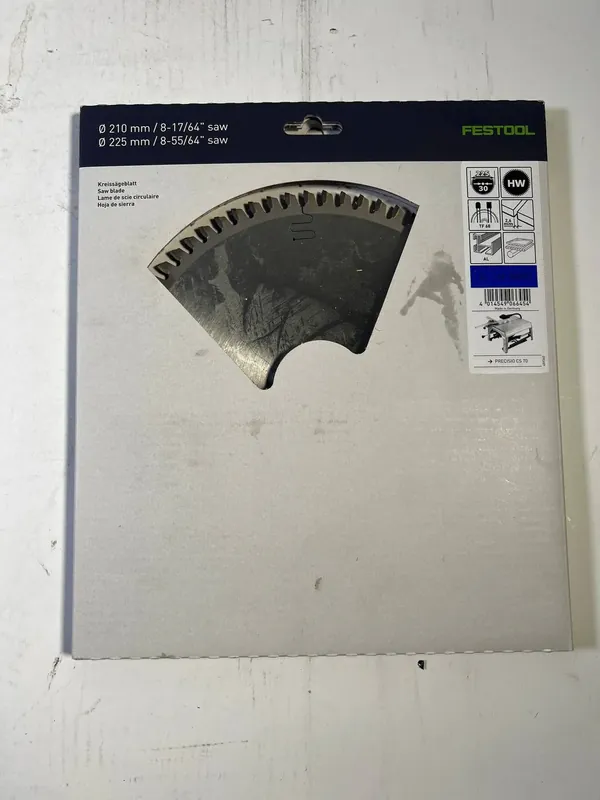 Festool HW 225x2,6x30 TF68 Kreissägeblatt Aluminium / Plastics ( 488291 ) 225 x 2,6 x 30 mm 68 Zähne für Aluminium, NE-Metalle, Kunststoffe, PVC - Gebraucht Markenprodukt