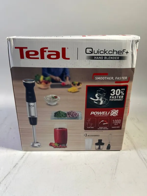 Meistverkauft Tefal Quickcheff 1-in-1 20SP HB658 Stabmixer 1000 W ( HB658838 ) + 800 ml Mixbecher - Reparaturgerät